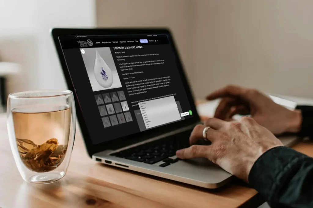 WordPress Webdesign Vitrum Limax WooCommerce webshop WordPress webshop op maat voor ambachtelijk atelier